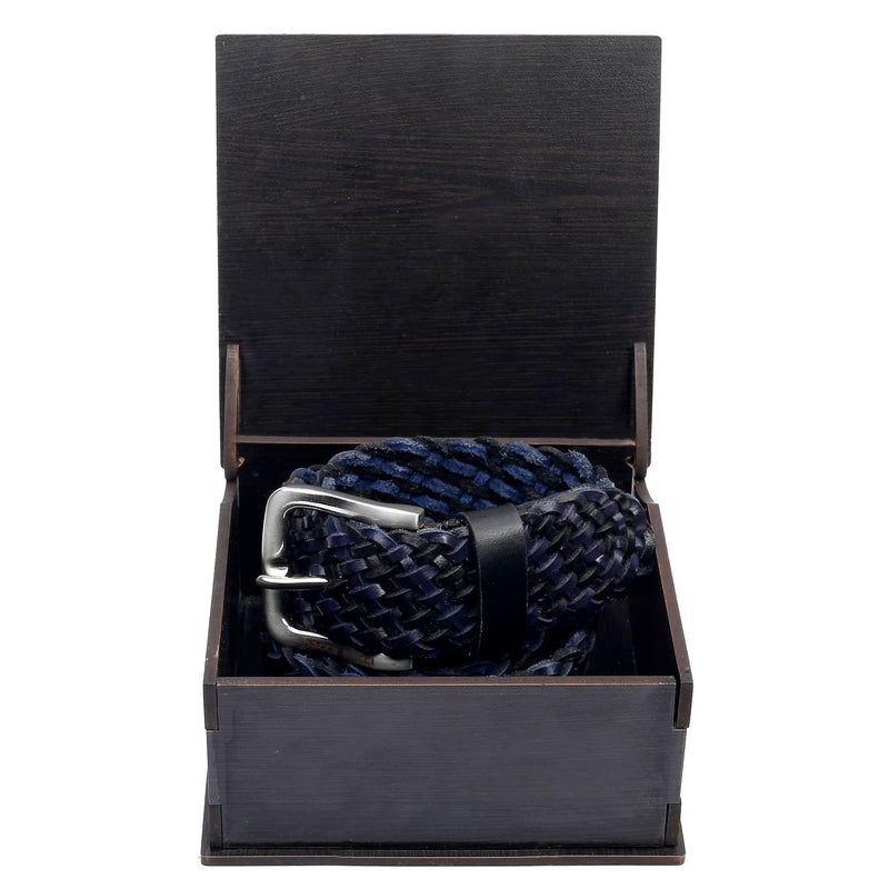 Men braided Leather Belt