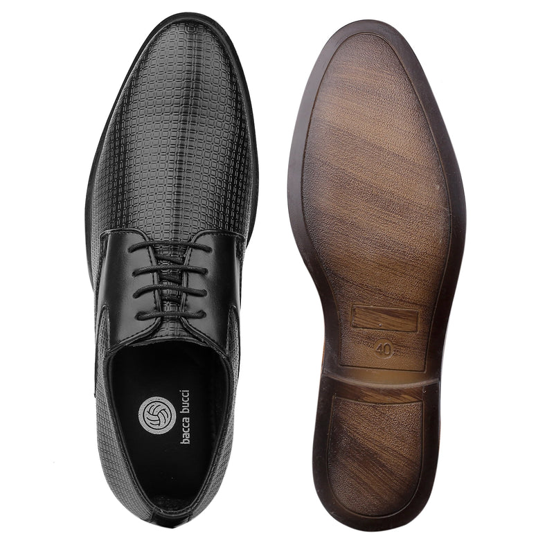 Bacca Bucci OSLO Formal Shoes with Superior Comfort |  All Day Wear Office Or Party Lace-up Shoes
