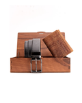 Bacca Bucci Premium Gift Combo: Classic Wallet & Stylish Belt in Elegant Wooden Box