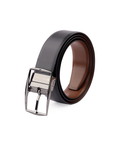 Bacca Bucci Reversible Genuine leather Classic Dress belt for Men-Black & Brown