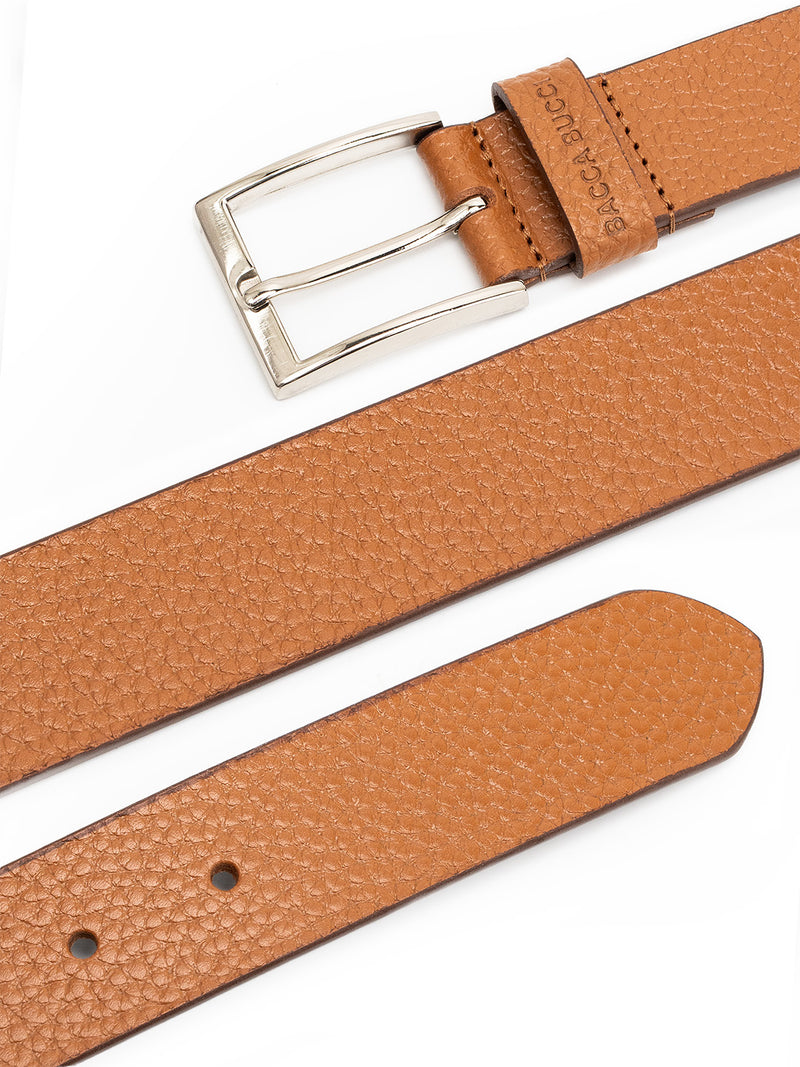 Bacca Bucci Textured Classic Pin Buckle Belt