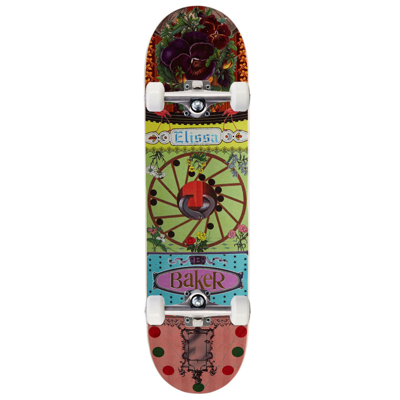 Baker Elissa Steamer Ephemera Skateboard Complete - 8.25"