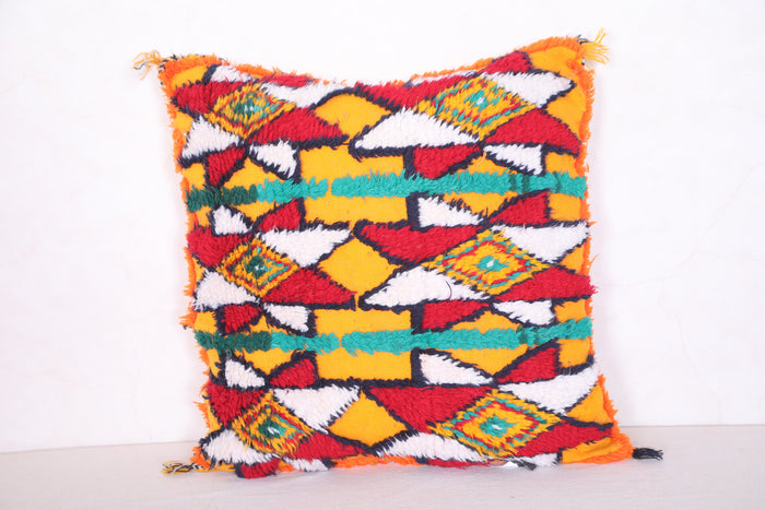 Berber pillow 18.5 INCHES X 19.2 INCHES - kilim pillow