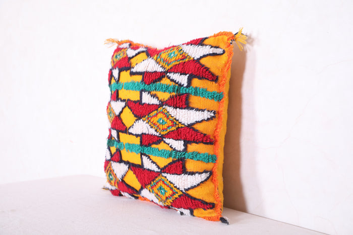 Berber pillow 18.5 INCHES X 19.2 INCHES - kilim pillow