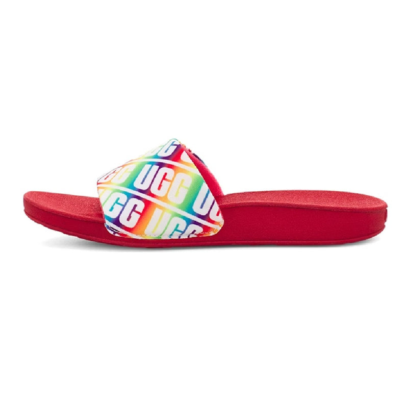 Big Kid's and Little Kid's UGG Beach Slide Rainbow (1107981K-RBW)