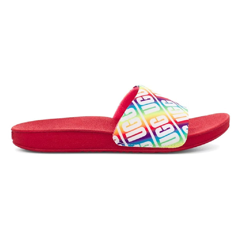 Big Kid's and Little Kid's UGG Beach Slide Rainbow (1107981K-RBW)