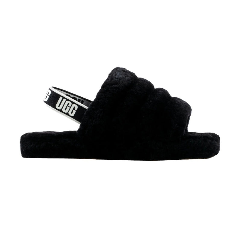 Big Kid's and Little Kid's UGG Fluff Yeah Slide Black (1098494K-BLK)