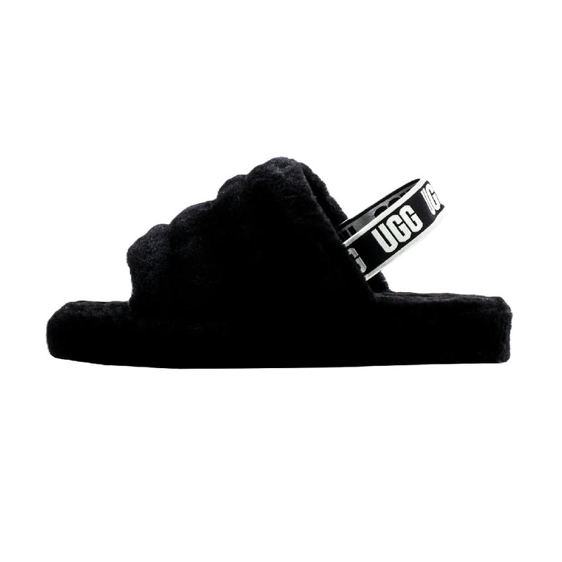 Big Kid's and Little Kid's UGG Fluff Yeah Slide Black (1098494K-BLK)