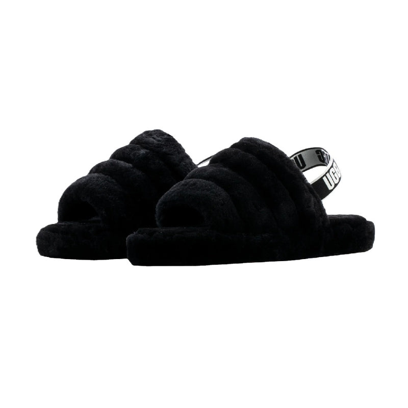 Big Kid's and Little Kid's UGG Fluff Yeah Slide Black (1098494K-BLK)