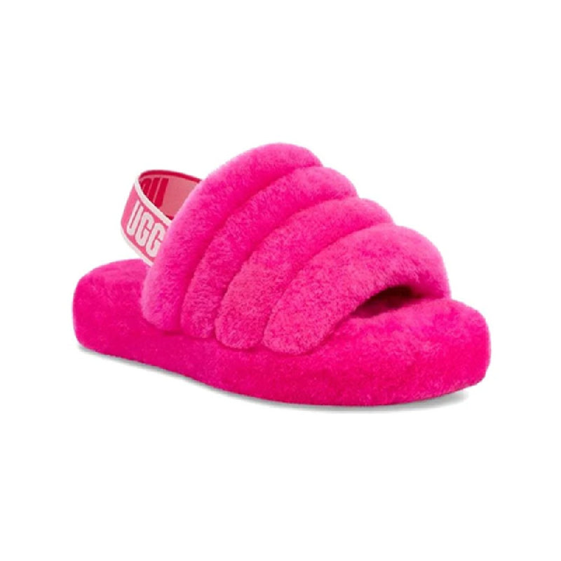 Big Kid's and Little Kid's UGG Fluff Yeah Slide Rock Rose (1098494K-RCR)