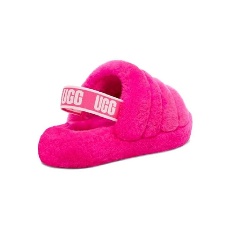 Big Kid's and Little Kid's UGG Fluff Yeah Slide Rock Rose (1098494K-RCR)