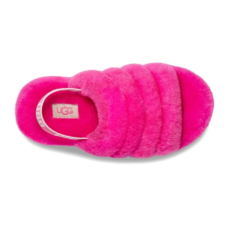 Big Kid's and Little Kid's UGG Fluff Yeah Slide Rock Rose (1098494K-RCR)