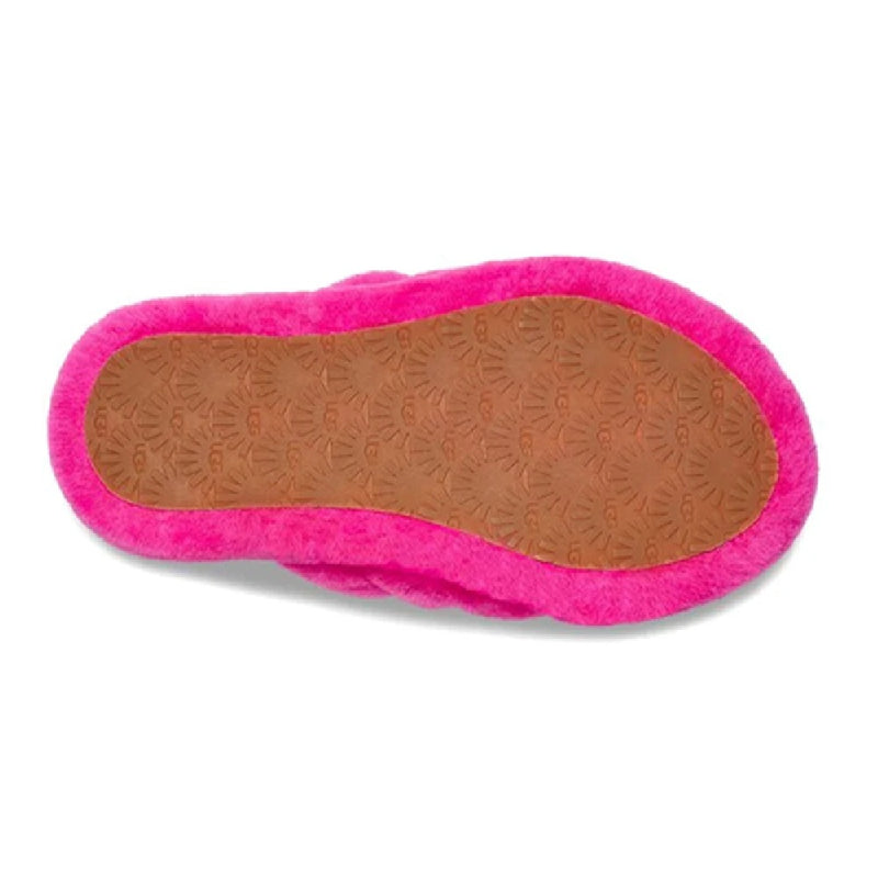 Big Kid's and Little Kid's UGG Fluff Yeah Slide Rock Rose (1098494K-RCR)