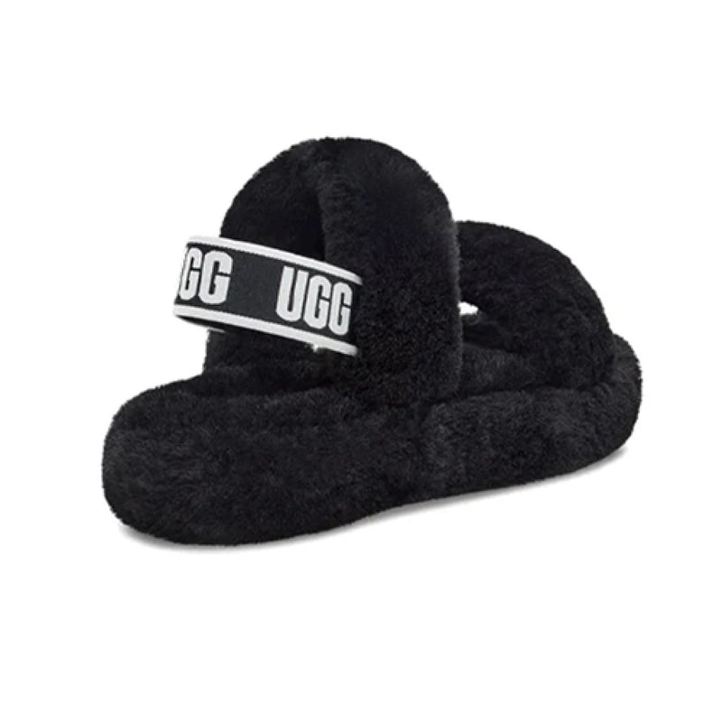 Big Kid's and Little Kid's UGG Oh Yeah Slide Black (1115752K-BLK)
