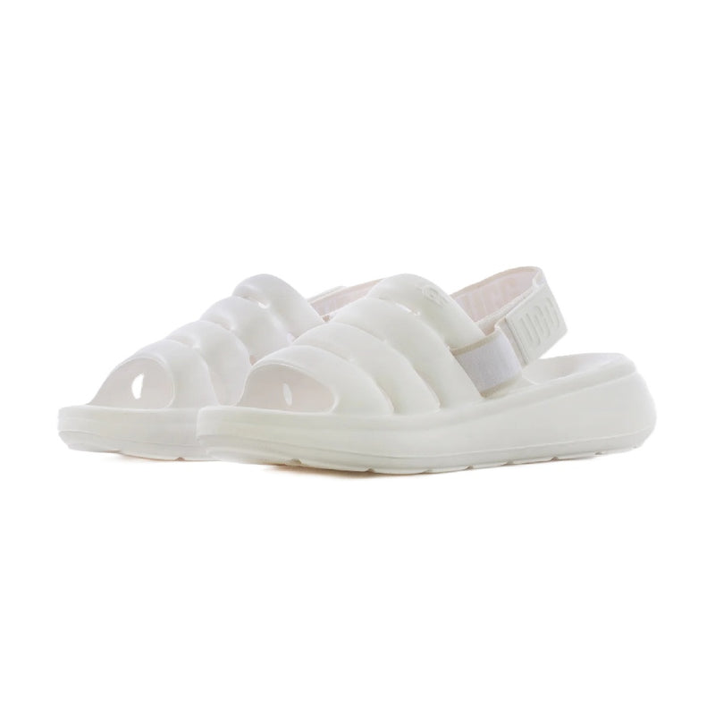 Big Kid's and Little Kid's UGG Sport Yeah Slide White (1129050K-BRWH)