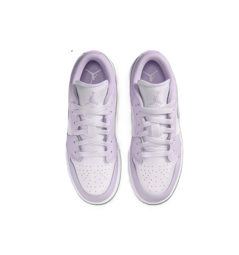 Big Kid's Jordan 1 Low Barely Grape/White-Violet Mist (553560 502)