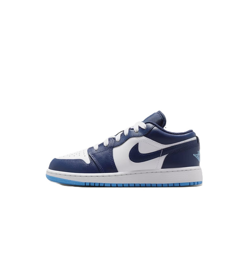 Big Kid's Jordan 1 Low Midnight Navy/University Blue (553560 404)