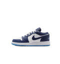 Big Kid's Jordan 1 Low Midnight Navy/University Blue (553560 404)
