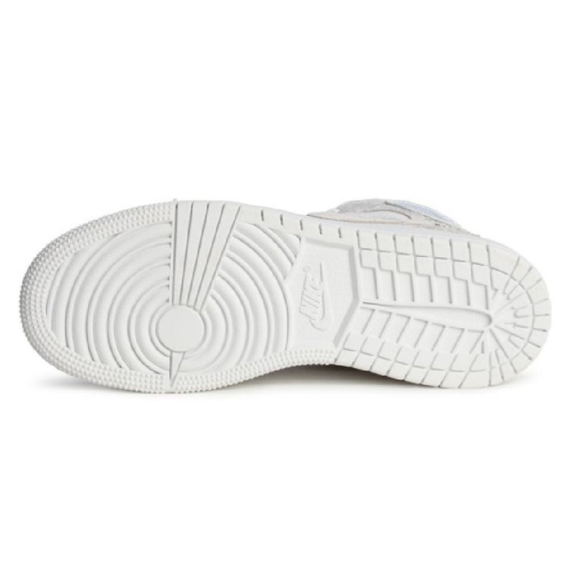 Big Kid's Jordan 1 Mid SE BG White/Field Silver-White-White (IR2320 100)