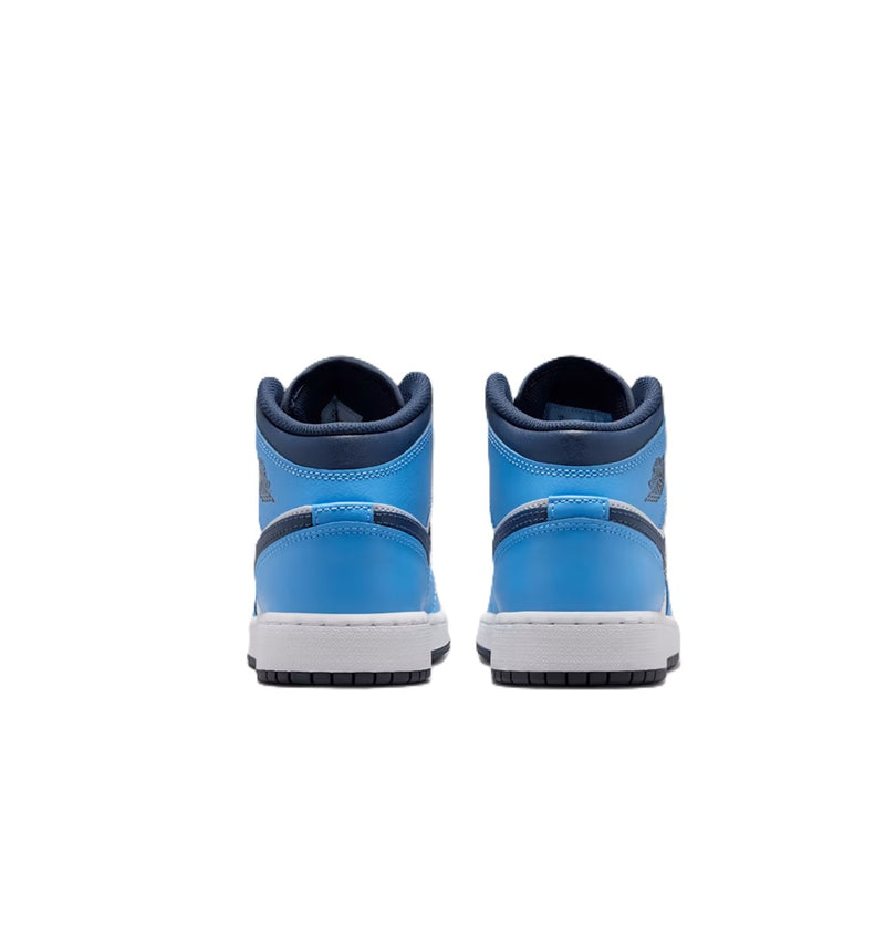 Big Kid's Jordan 1 Mid University Blue/Midnight Navy (DQ8423 405)