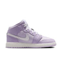 Big Kid's Jordan 1 Mid Violet Mist/White-Barely Grape (DQ8423 502)