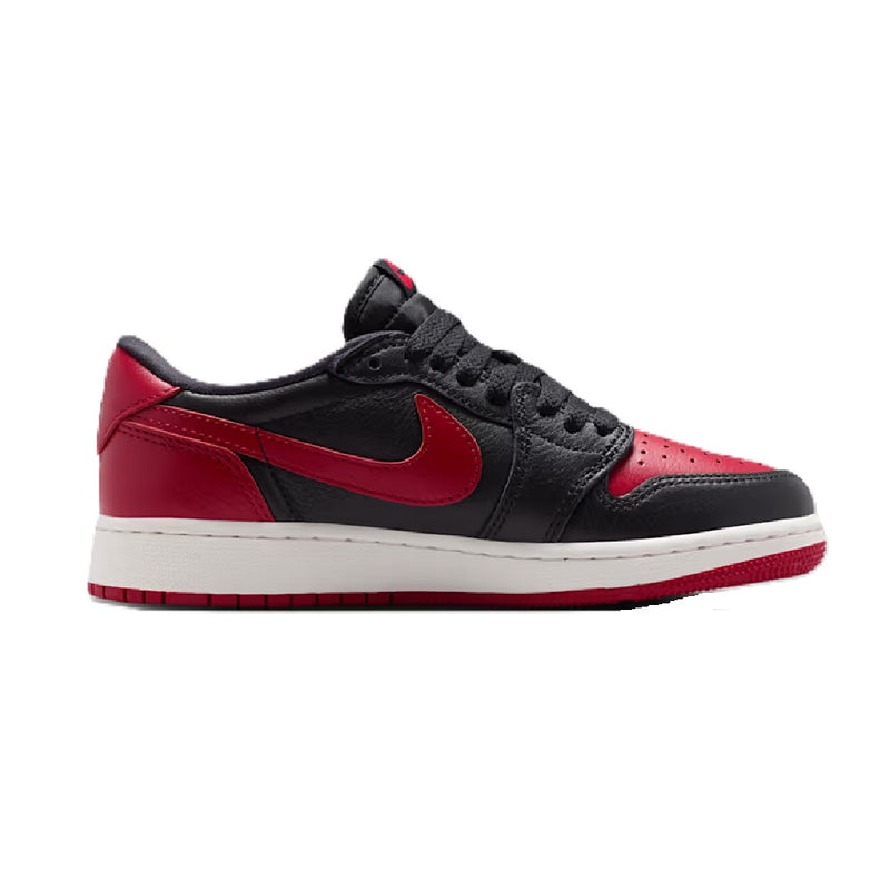 Big Kid's Jordan 1 Retro Low OG "Banned" Blk/Blk-Varsity Red (IW6277 001)