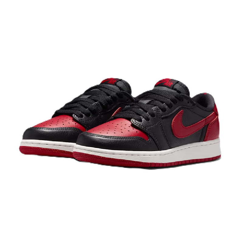 Big Kid's Jordan 1 Retro Low OG "Banned" Blk/Blk-Varsity Red (IW6277 001)