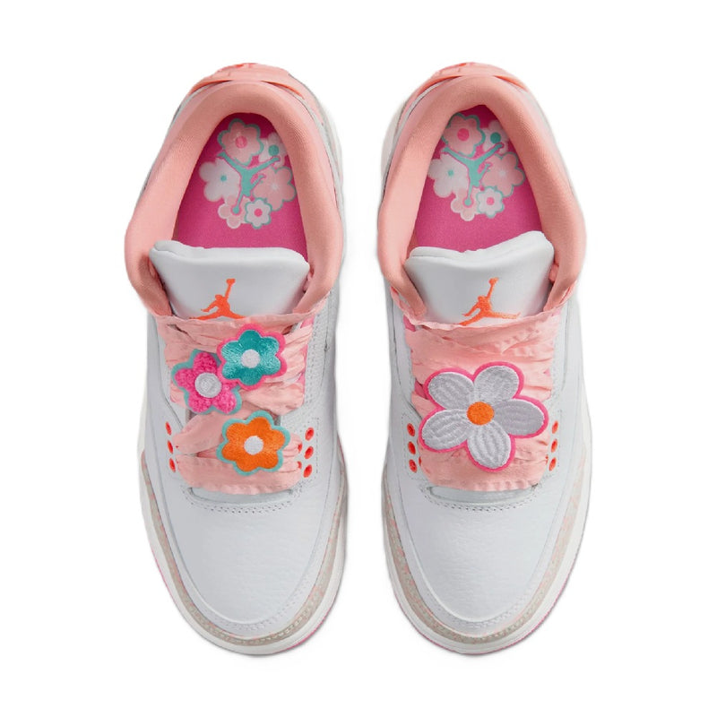 Big Kid's Jordan 3 Retro 'Spring Flowers' Pearl Pink/Orange (II0599 600)