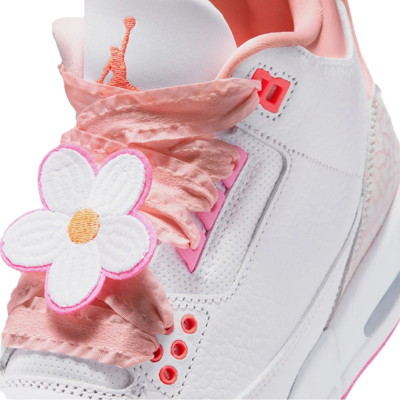 Big Kid's Jordan 3 Retro 'Spring Flowers' Pearl Pink/Orange (II0599 600)