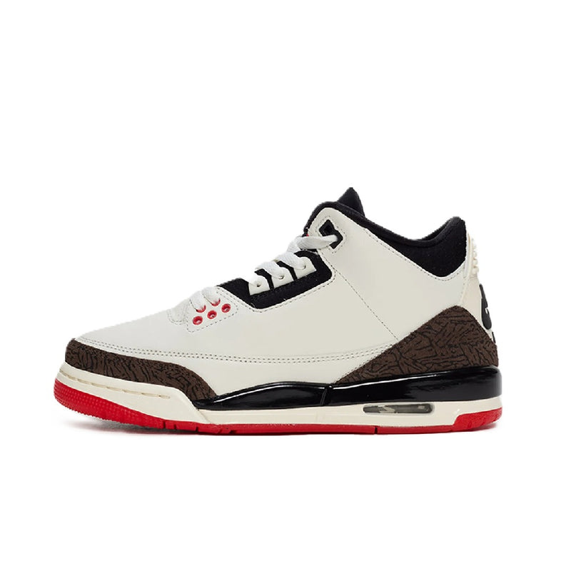 Big Kid's Jordan 3 Retro "World's Best" Sail/Black-Red (DM0967 103)