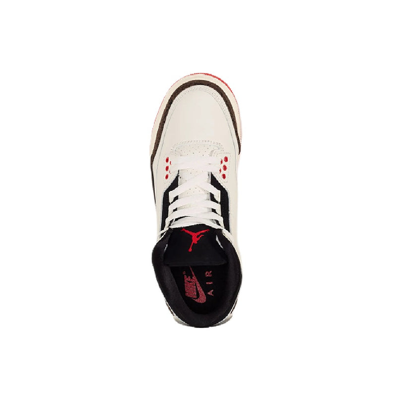 Big Kid's Jordan 3 Retro "World's Best" Sail/Black-Red (DM0967 103)