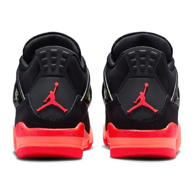 Big Kid's Jordan 4 Retro Black/Infrared 23-Bright Mango (II1271 001)