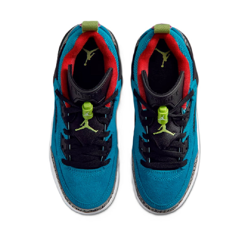 Big Kid's Jordan Spizike Low Neo Turq/Vivid Green (FQ3950 402)