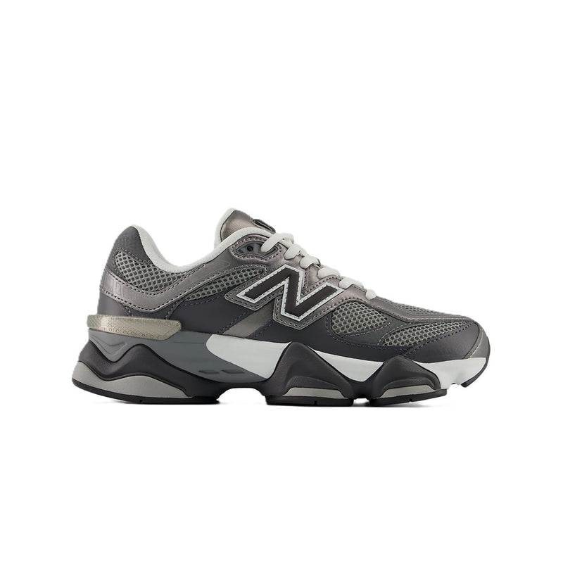 Big Kid's New Balance 9060 Lace Grey Black (G90603BN)