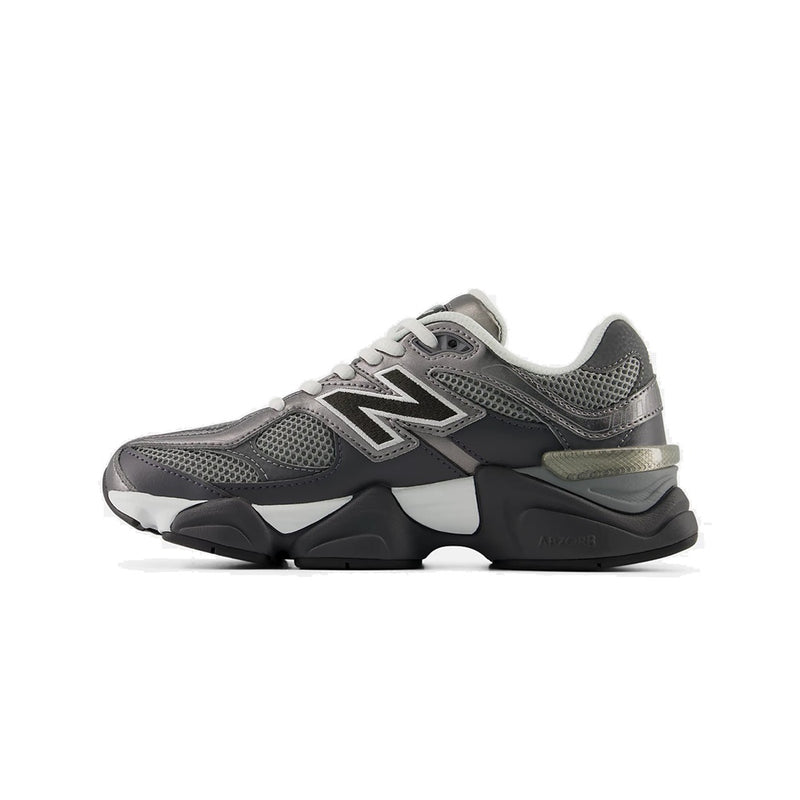 Big Kid's New Balance 9060 Lace Grey Black (G90603BN)