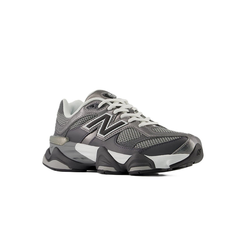 Big Kid's New Balance 9060 Lace Grey Black (G90603BN)
