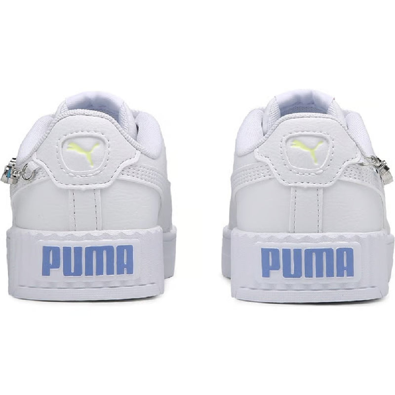 Big Kid's Puma Carina 3.0 Playful Charms PS White-Vib Blue-Apple Spritz (407805 01)