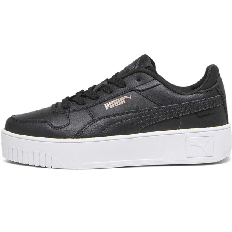 Big Kid's Puma Carina Street Jr Black-Black-Rose-Gold-White (393846 02)
