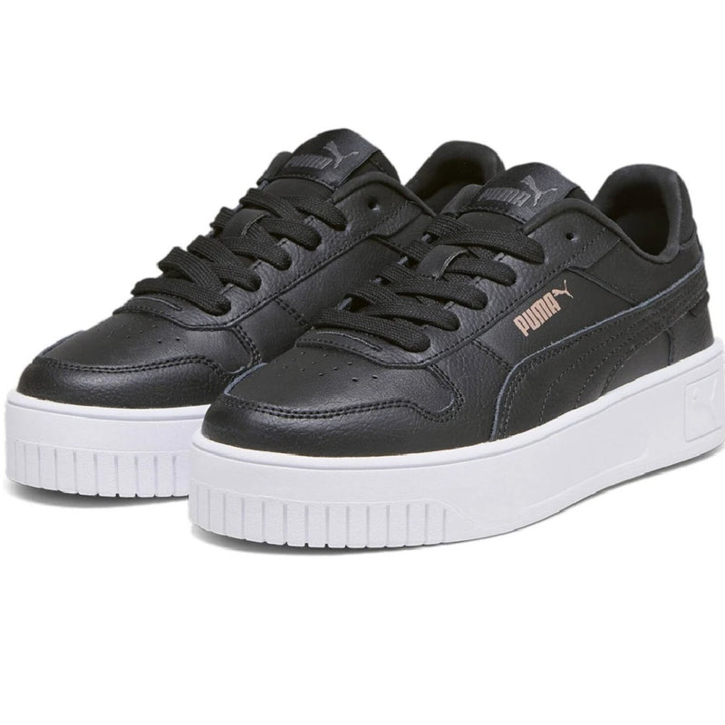 Big Kid's Puma Carina Street Jr Black-Black-Rose-Gold-White (393846 02)