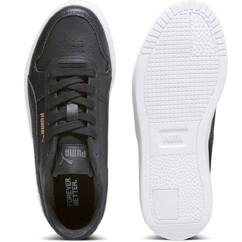 Big Kid's Puma Carina Street Jr Black-Black-Rose-Gold-White (393846 02)