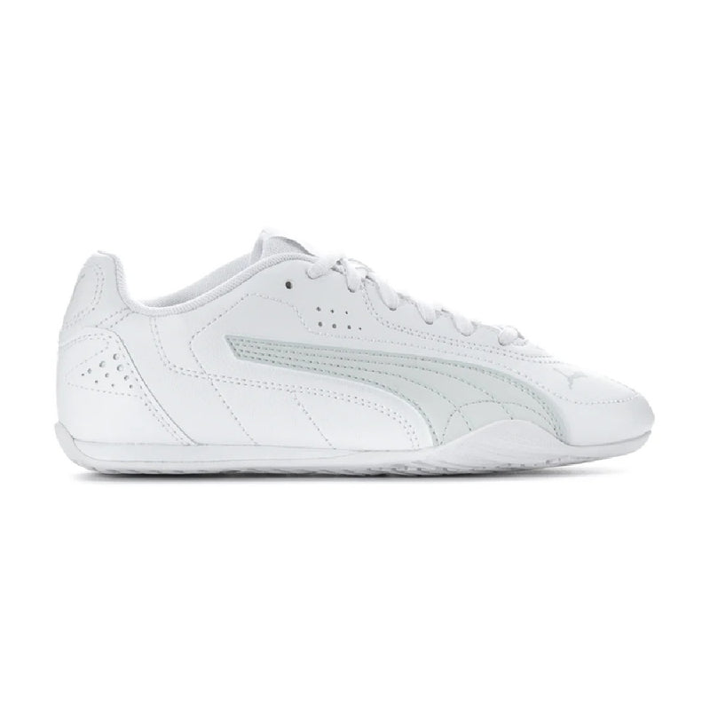 Big Kid's Puma Catch JR Puma White-Feather Gray (403904 01)