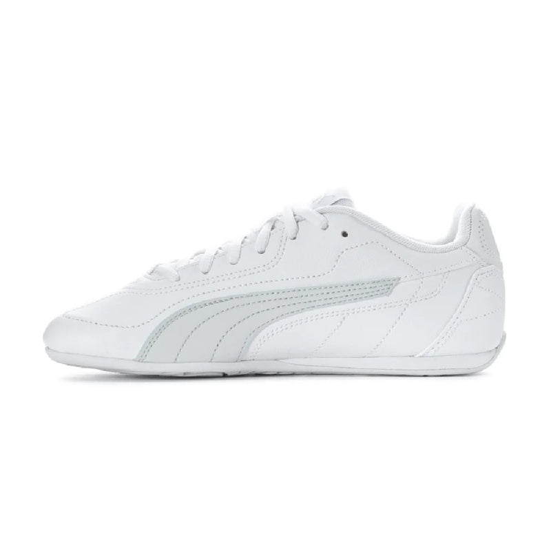 Big Kid's Puma Catch JR Puma White-Feather Gray (403904 01)