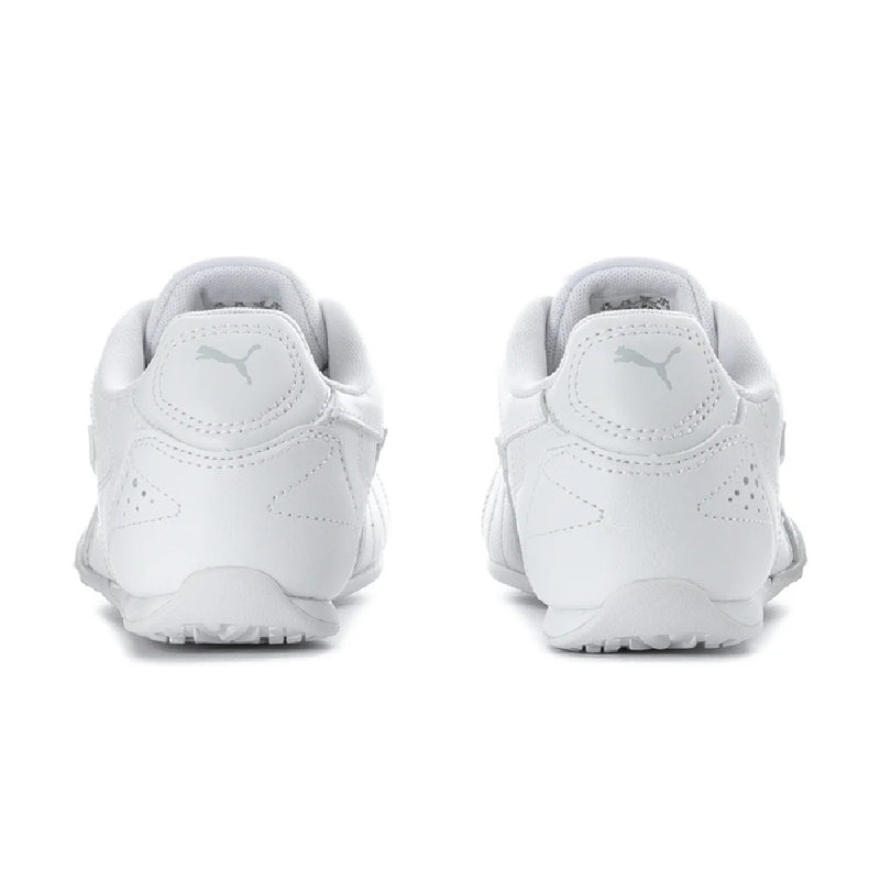 Big Kid's Puma Catch JR Puma White-Feather Gray (403904 01)