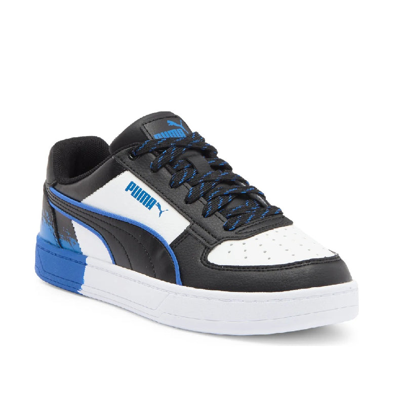 Big Kid's Puma Caven 2.0 Scruff JR Blk-Puma White-Royal Blue (402024 01)