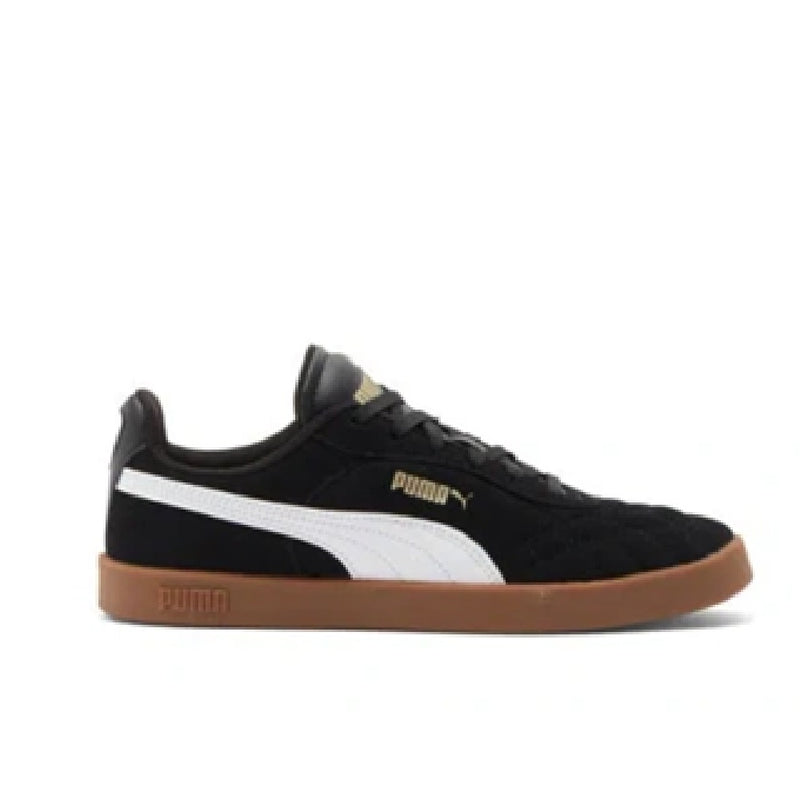 Big Kid's Puma Club II Jr Black-White-Puma-Gold-Gum (398886 15)