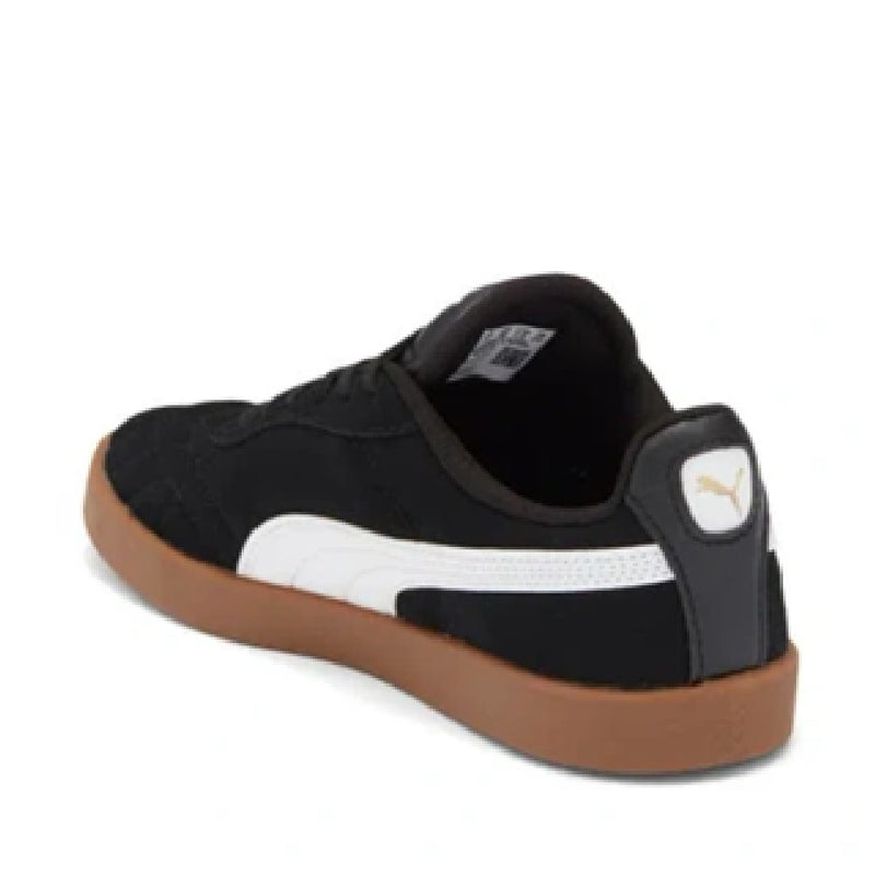 Big Kid's Puma Club II Jr Black-White-Puma-Gold-Gum (398886 15)
