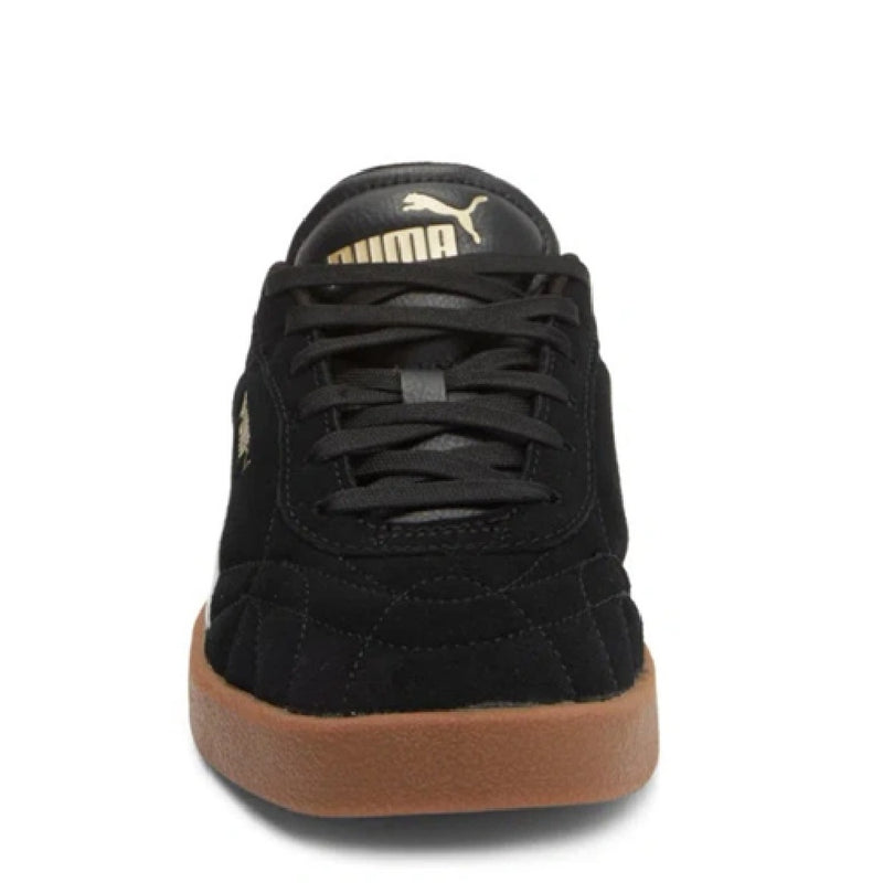 Big Kid's Puma Club II Jr Black-White-Puma-Gold-Gum (398886 15)