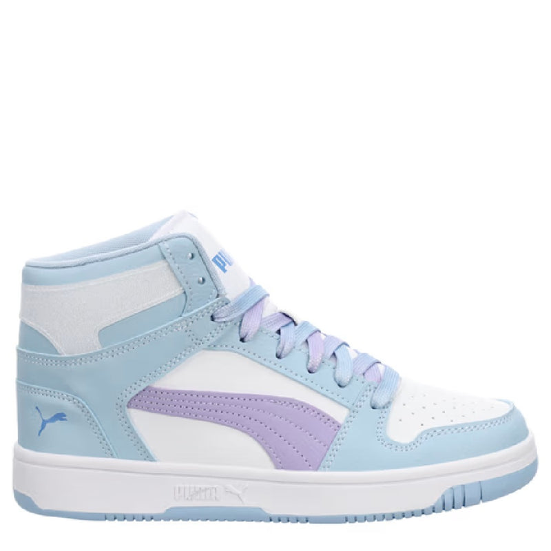 Big Kid's Puma Rebound Layup Parfumee JR Haute Tropic-Violet-Blue (403932 01)