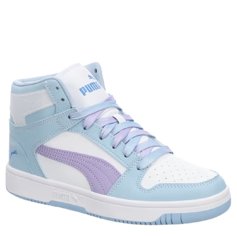 Big Kid's Puma Rebound Layup Parfumee JR Haute Tropic-Violet-Blue (403932 01)