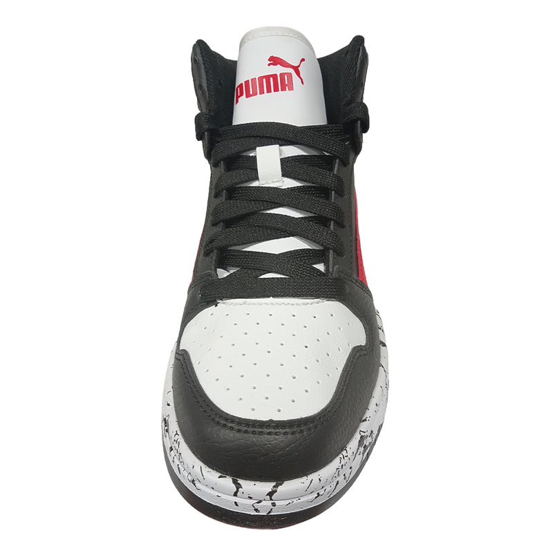 Big Kid's Puma Rebound Layup RCL Marble JR Black-Red-White (405207 02)